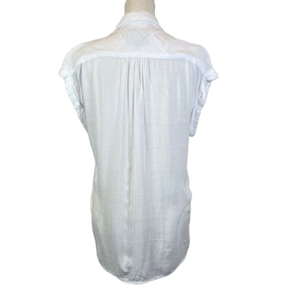 Rails Gauzy Lightweight Button Front Cap Sleeve S… - image 4